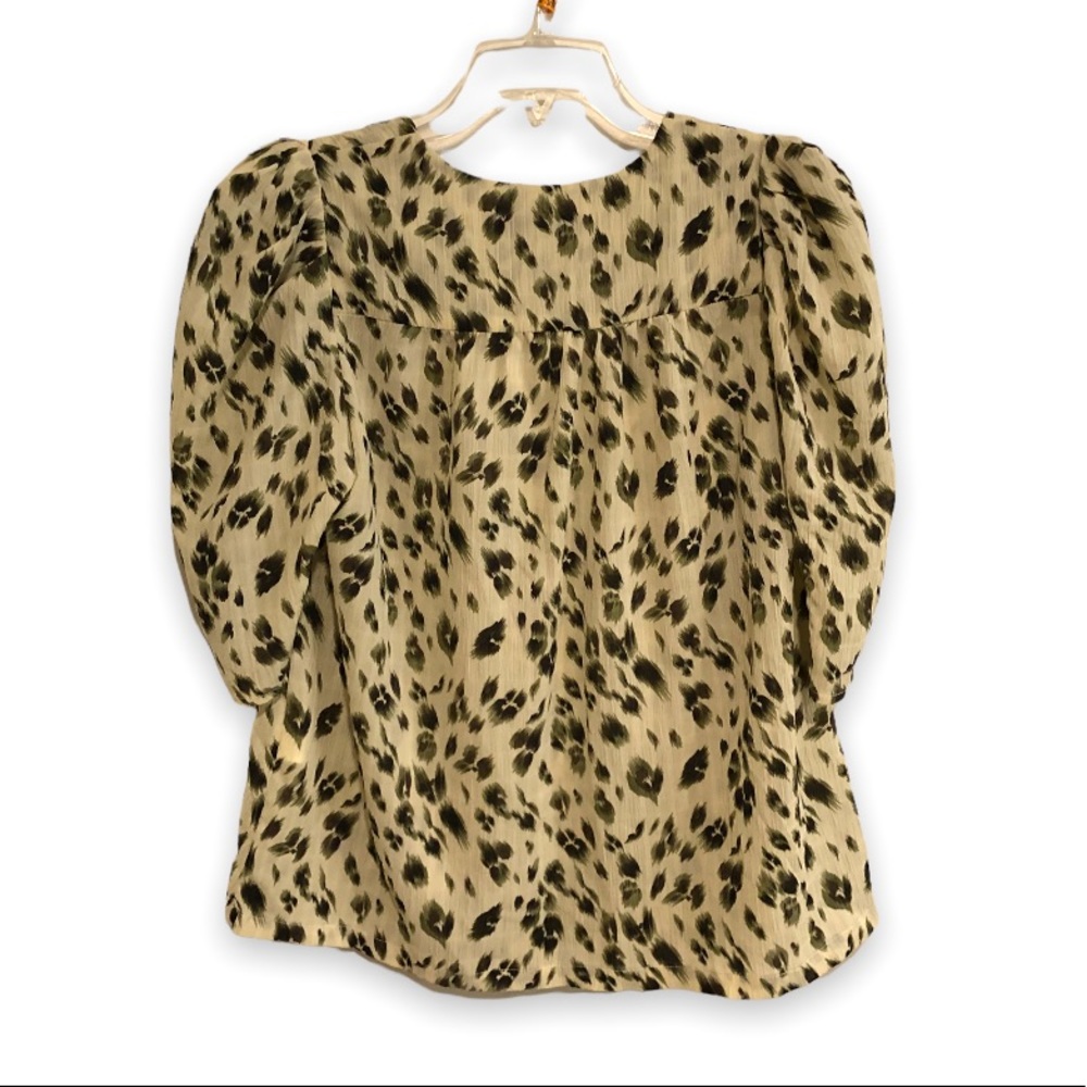 Animal Print Short Sleeve Top by See u Soon - Picture 2 of 3